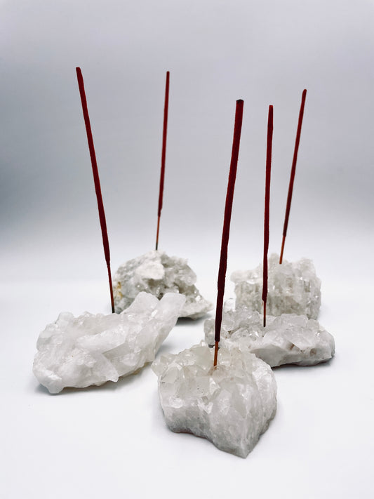 Quartz Druze Cluster Incense Holder